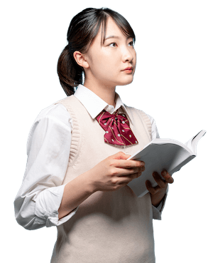 話を聞く生徒