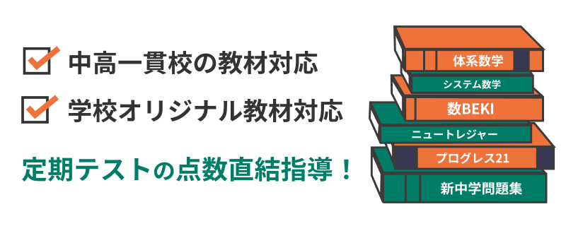 定期テストの点数直結指導