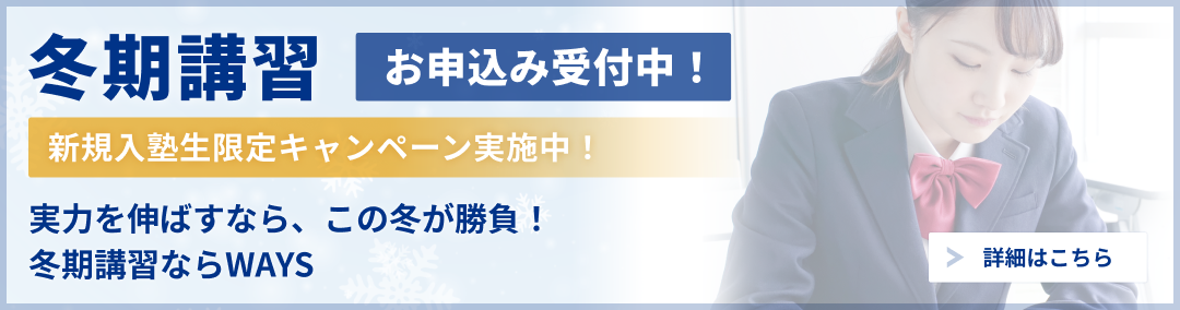 中高一貫校生の冬期講習2024