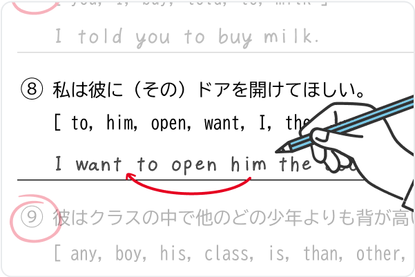間違えた問題の解き直しが雑になっているの例