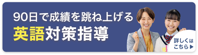 90日で成績を跳ね上げる　英語対策指導