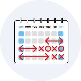 受講日時も柔軟に設定可能