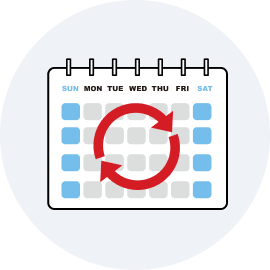 急な予定・体調不良でも安心の振替制度