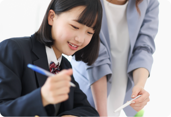 個別指導で学習する生徒の様子