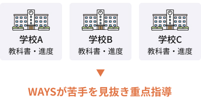 WAYSが苦手を見抜き重点指導