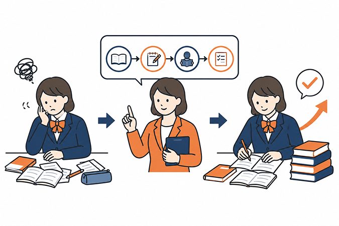 勉強法を指導する講師